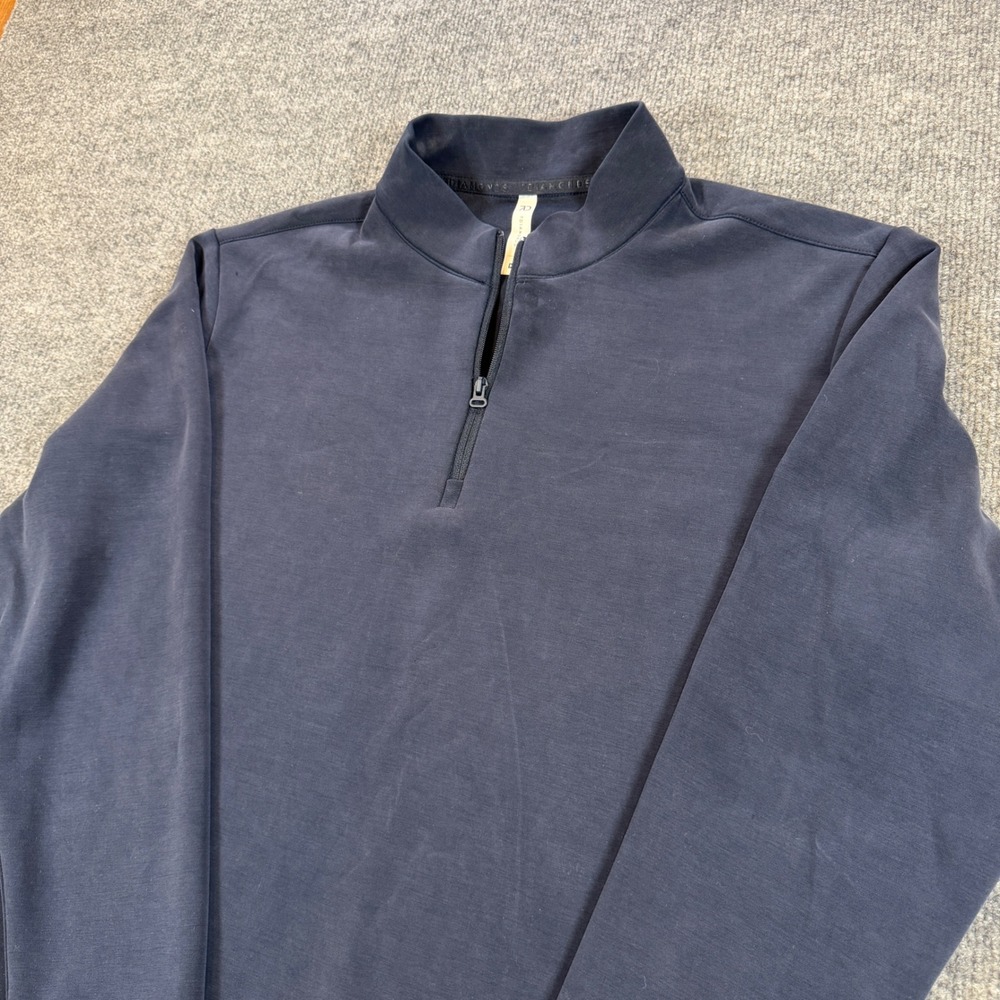 7 Diamonds REV Quarter Zip Modal Blend Navy Blue Size M Gorpcore
